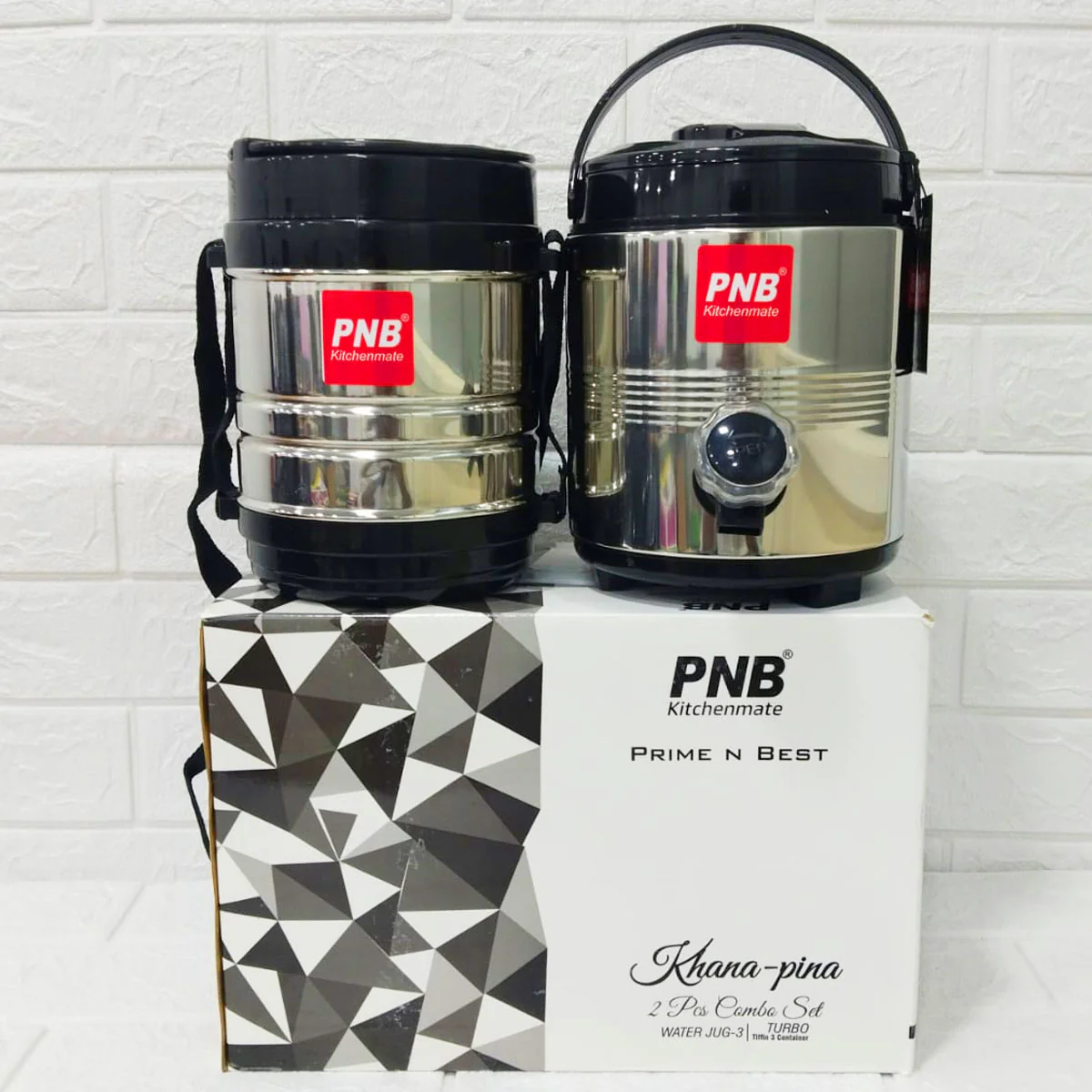 Di0299 PNB Kitchenmate Khana-Pina 2-Piece Combo Set – Water Jug & Tiffin