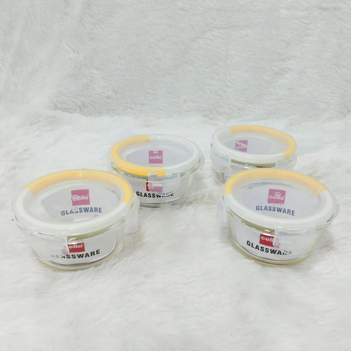 Di0366 Cello Clip-O Fresh Round Container Set of 4pc - Each 240ml - Image 3