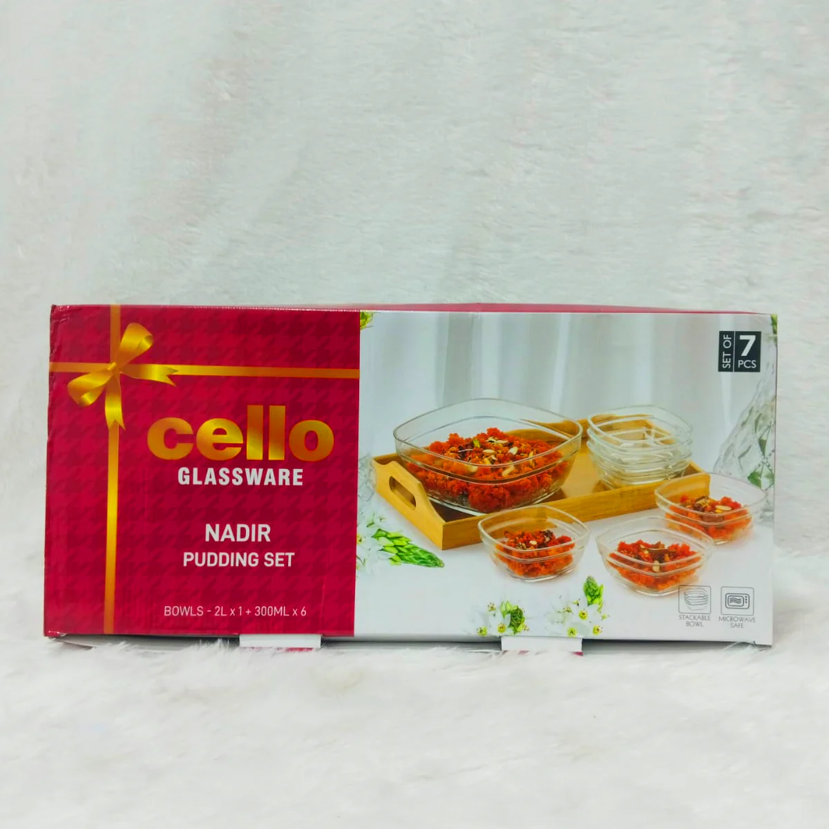 Di0369 Cello Glassware Nadir Pudding Set – 7 Pcs - Image 5