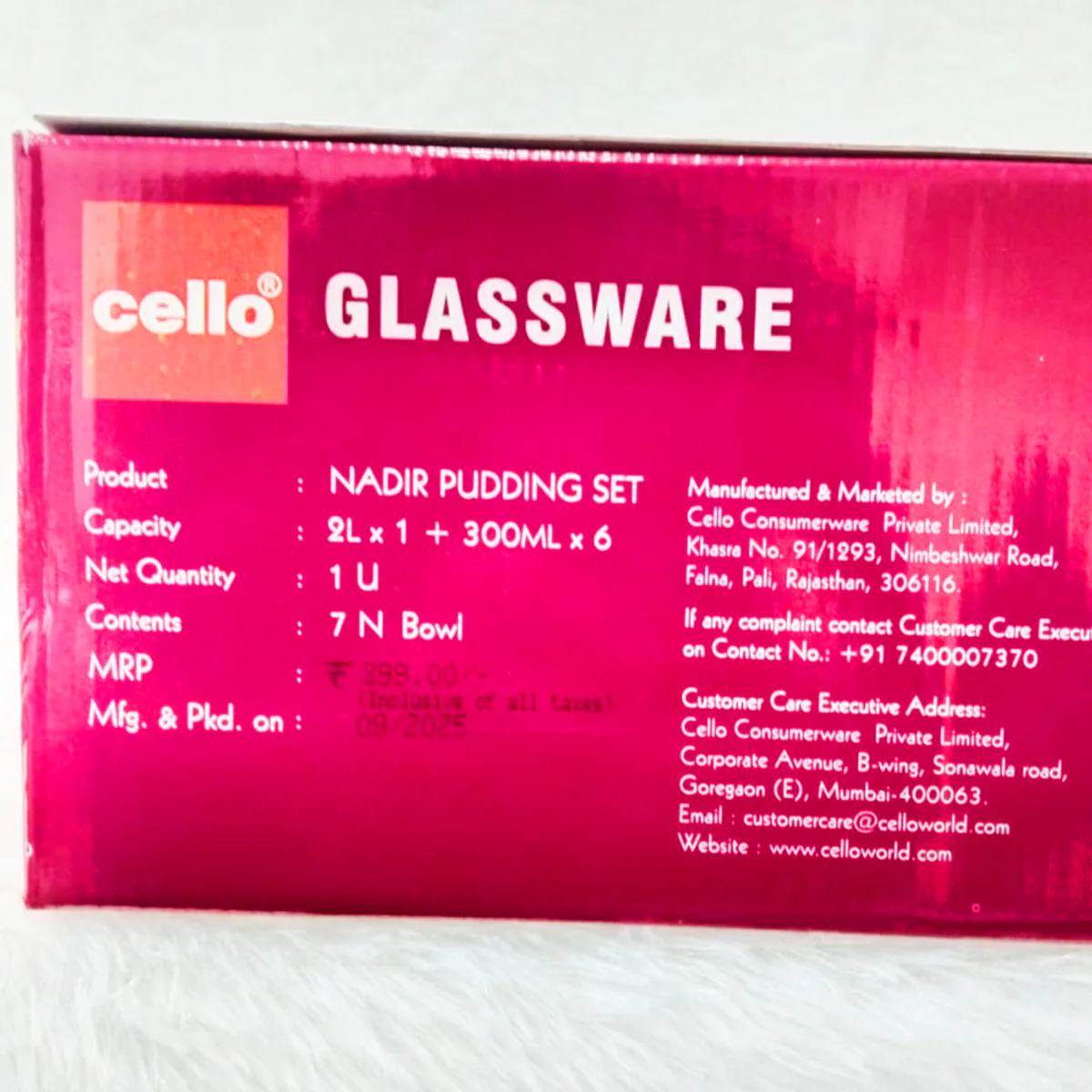 Di0369 Cello Glassware Nadir Pudding Set – 7 Pcs - Image 6