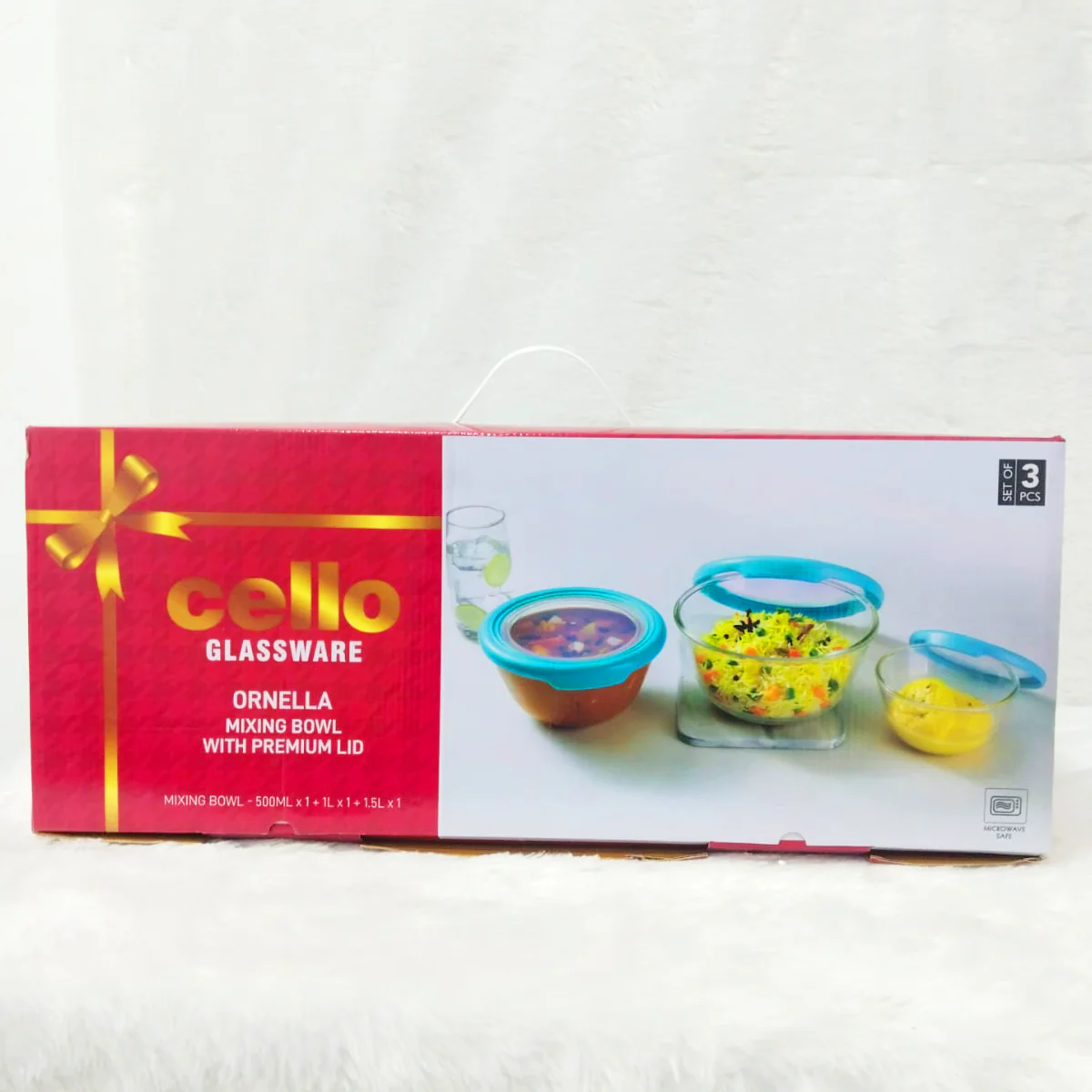 Di0370 Cello Glassware Ornella Mixing Bowl Set | 3-Piece - Image 5