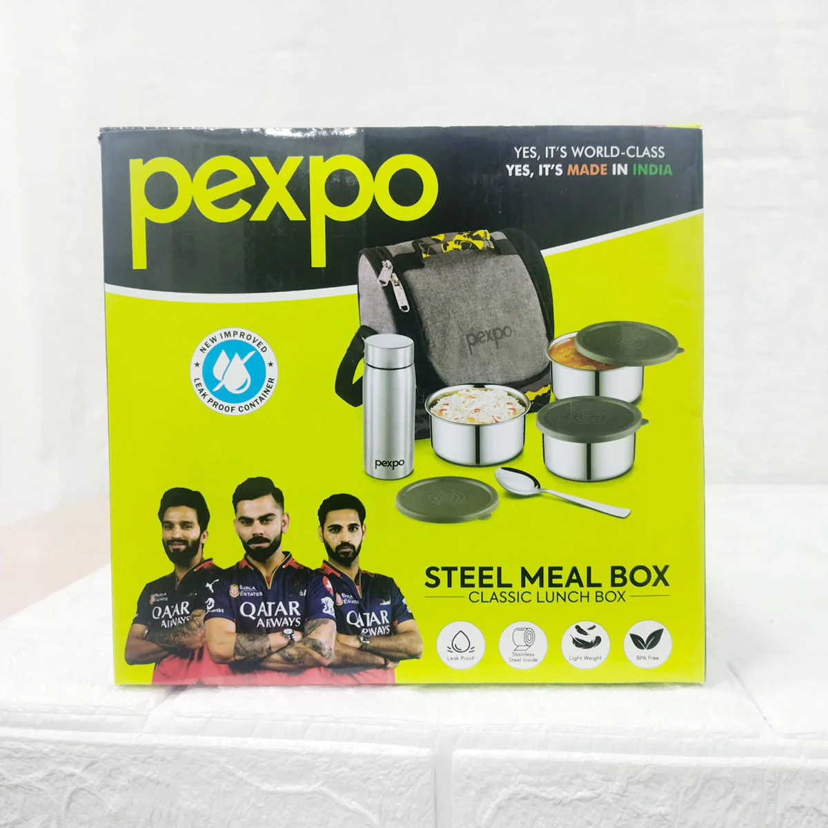 Di0385 Pexpo Classic - Stainless Steel Meal Lunch Box Set - Image 7