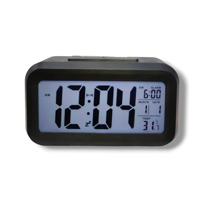 3159 Digital LCD Alarm Smart Clock with Calendar and Temperature Sensors - Image 9