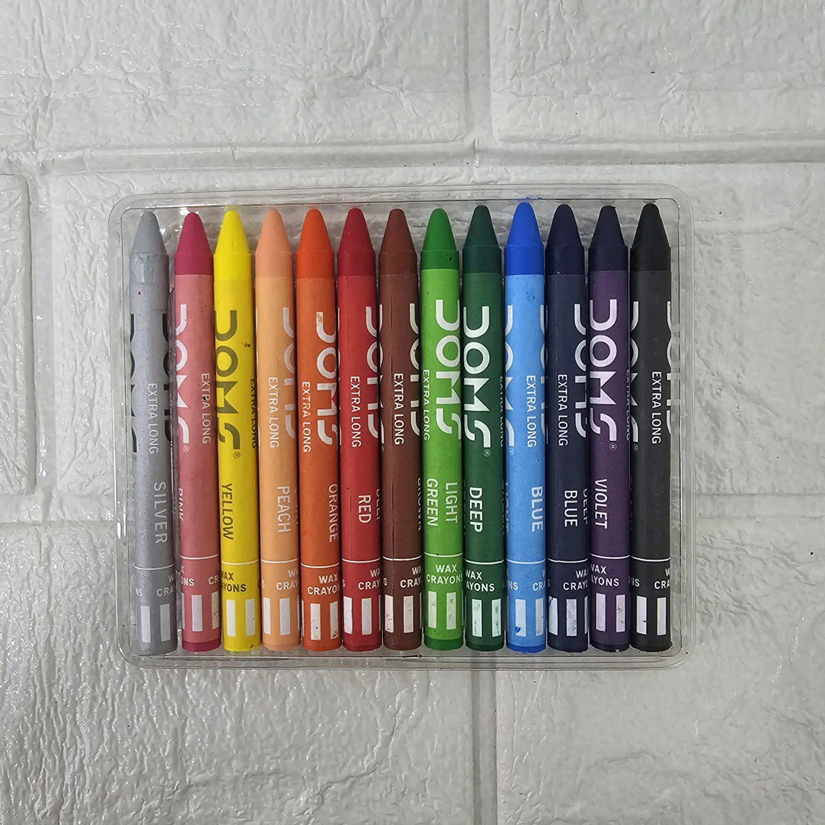 AM6081 DOMS Extra Long Wax Crayons 13 Shades - Image 3