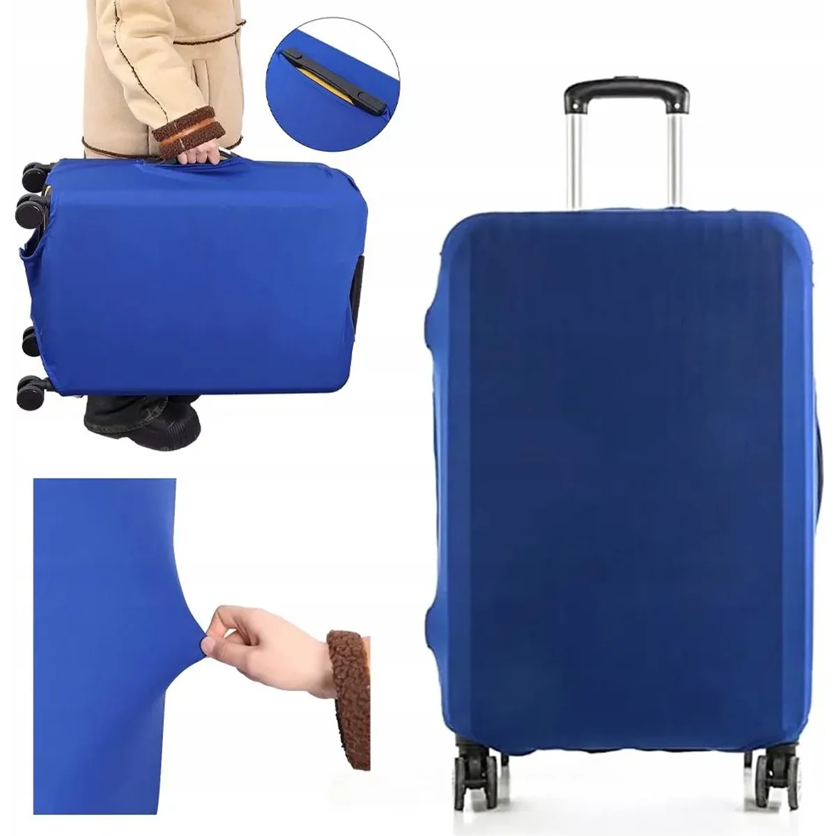 AM6336 Elastic Dustproof Luggage Cover for Travelling - L 26''-28'' - Image 4