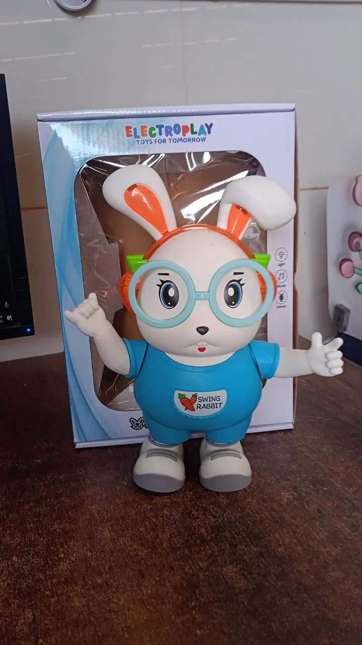 4379 Electroplay Swing Rabbit Musical Dancing Toy – Interactive Bunny with Lights, Sounds (1 Pc / Battery Not Included) - Image 9
