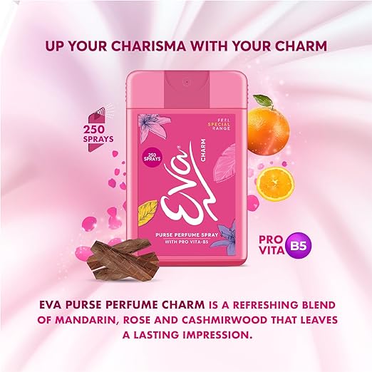 AM0681 Eva Aura charm purse purfume 18ml - pocket Freshness - Body Spray - For Men & Women - Image 2