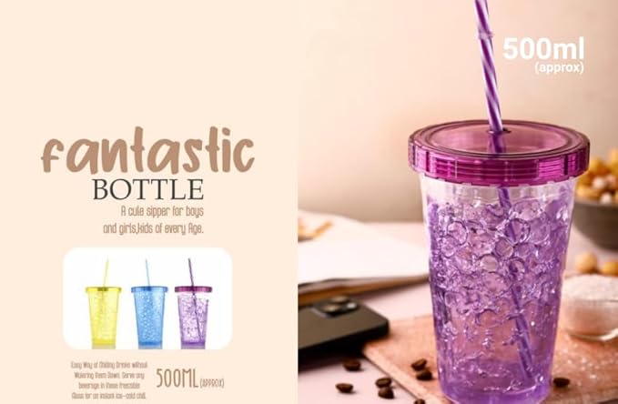 AM3799 Fantastic Jelly Sipper Bottle with Straw 1Pcs - Image 13