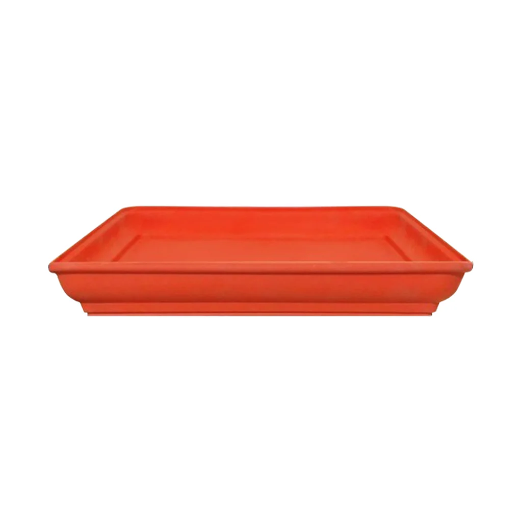 AM0935 Flower Pot Square Plastic Plant 12 Inch Saucer Tray Plant Pot - Image 2