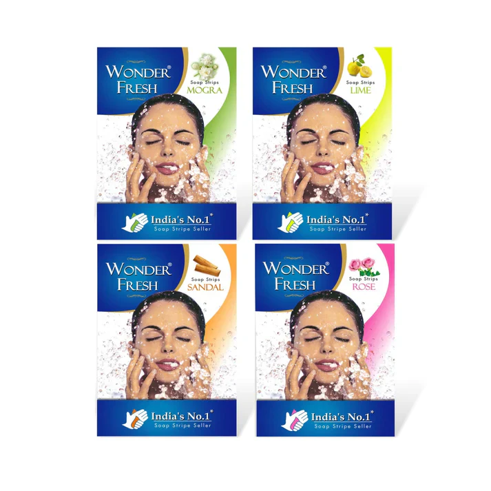 Fresh Paper Soap Strips Traveling Hand Wash with Jasmine Fragrance (100pc) - Image 2