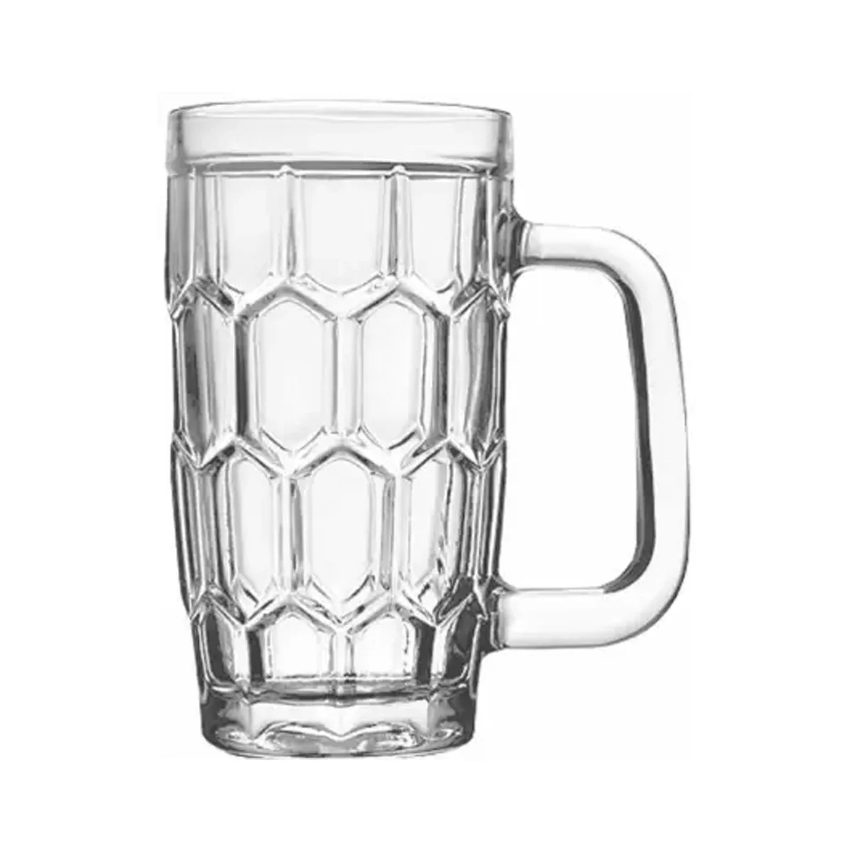 3587 Yera Glass Juice Mug - Plain, Lightweight, 260 ml (Set of 6) (JM10A) - Image 3