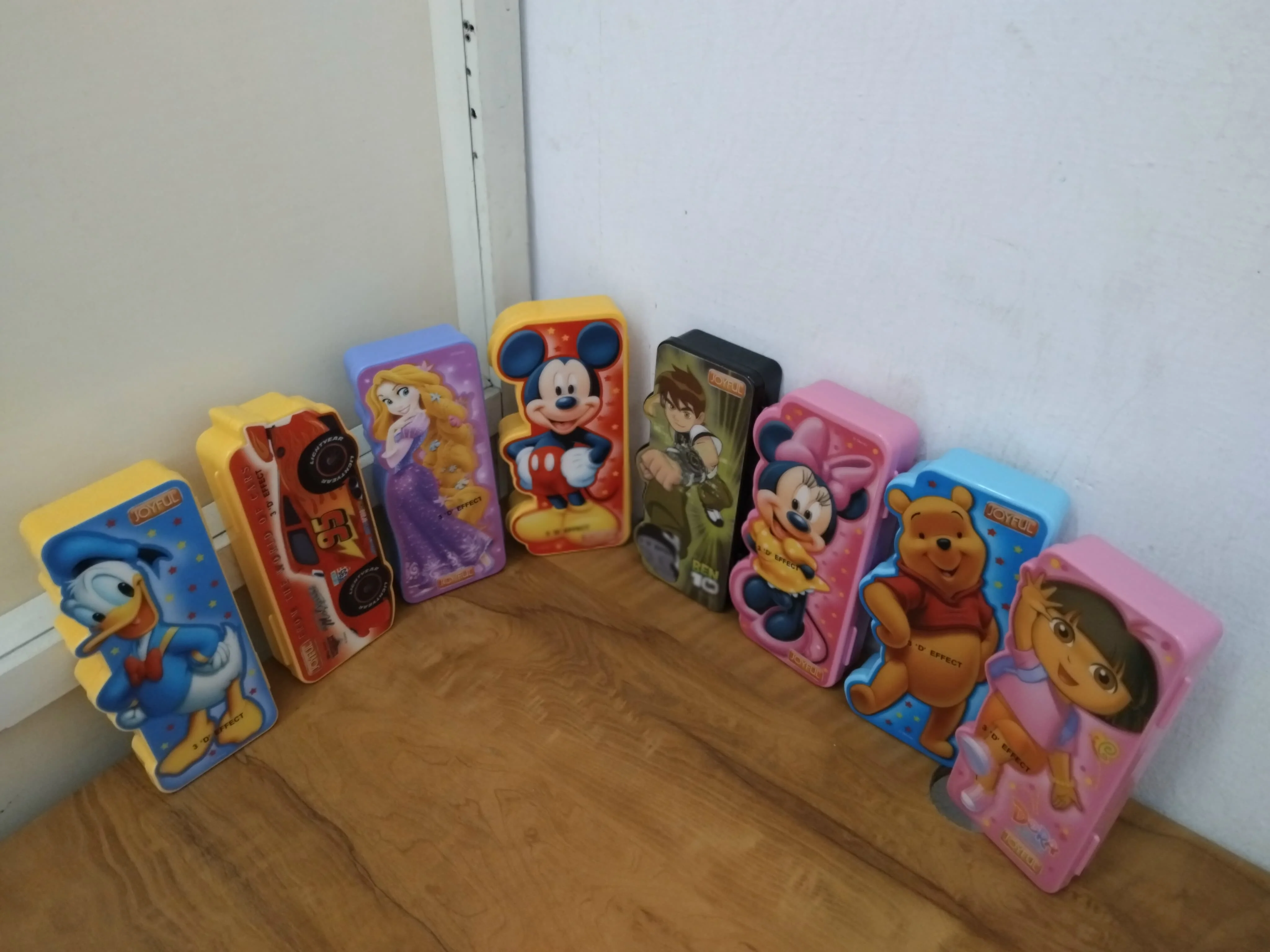 AM3270 Joyful Cartoon 3D Campass Box Color Availablity As Per Stock Plastic 1 Pencil, 1 Eraser, 1 Ruler, 1 Time-Table Set Of 5 Piece - Image 5