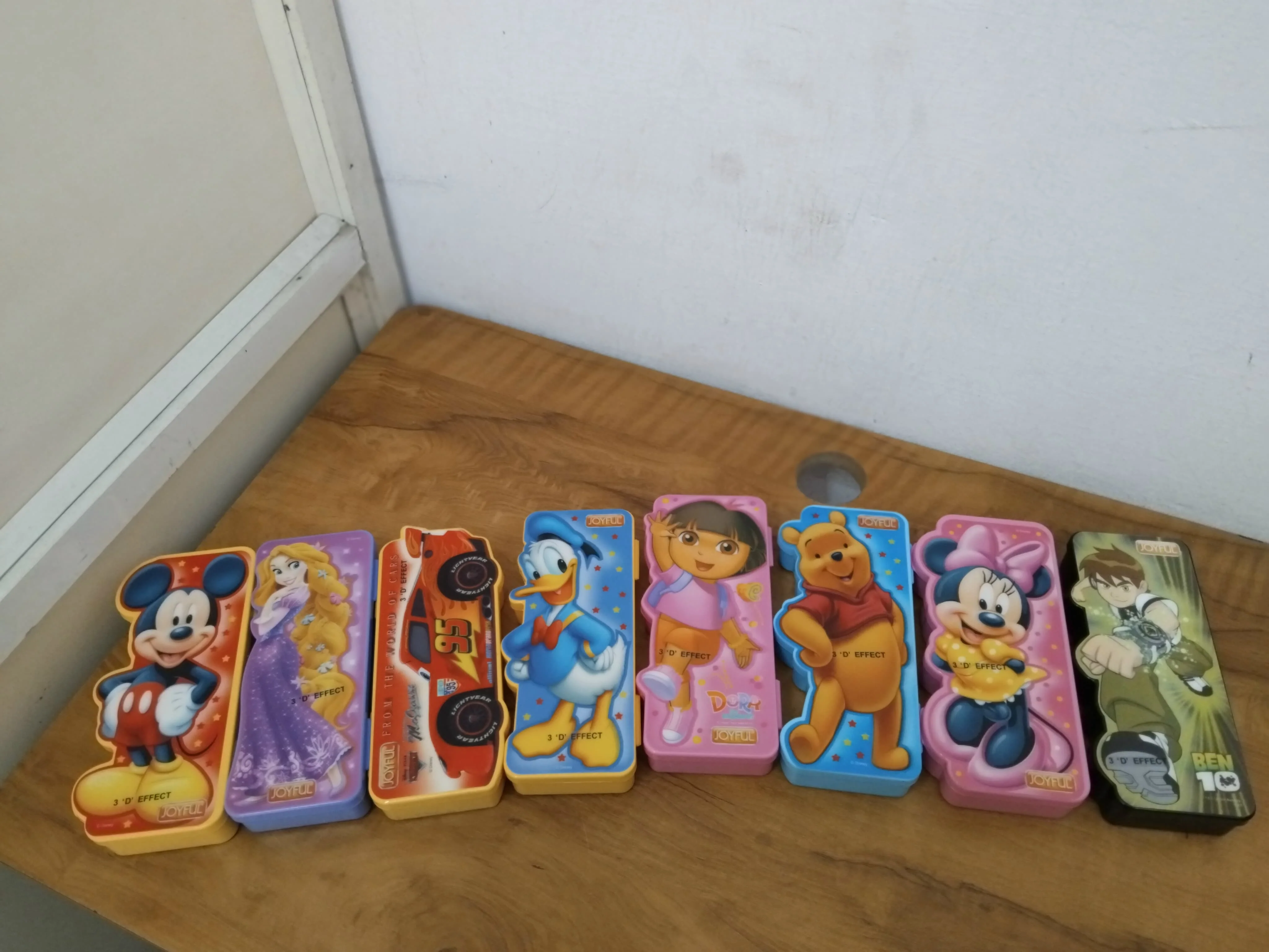 AM3270 Joyful Cartoon 3D Campass Box Color Availablity As Per Stock Plastic 1 Pencil, 1 Eraser, 1 Ruler, 1 Time-Table Set Of 5 Piece - Image 6