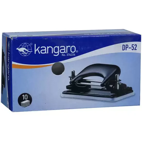 3930 Kangaro DP-52 | 2 Hole Metal Classic Mini Paper Punch | Removable Chip Tray With Durable Steel Consecution - Image 3