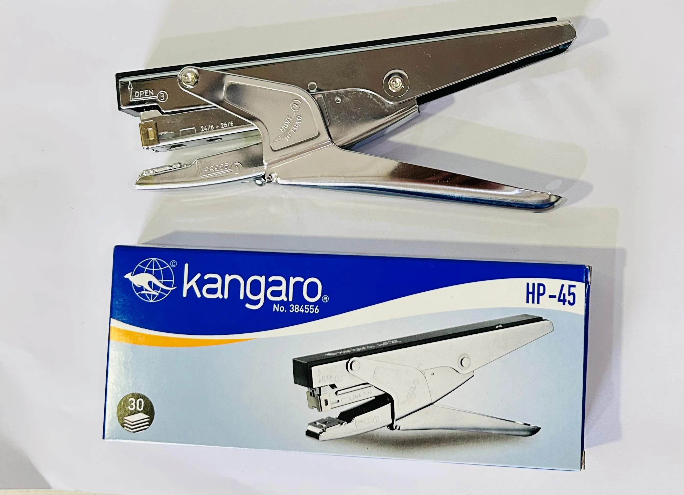 3973 Kangaro HP-45 All Metal Stapler | Standard Stapler with Quick Loading Mechanism | Sturdy & Durable for Long Time Use - Image 7