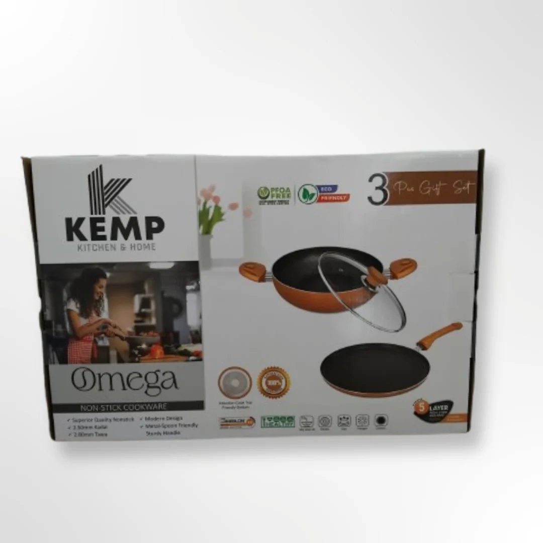 AM3330 Kemp Omega Non-Stick Cookware Aluminium 3 Pcs Set - Image 5