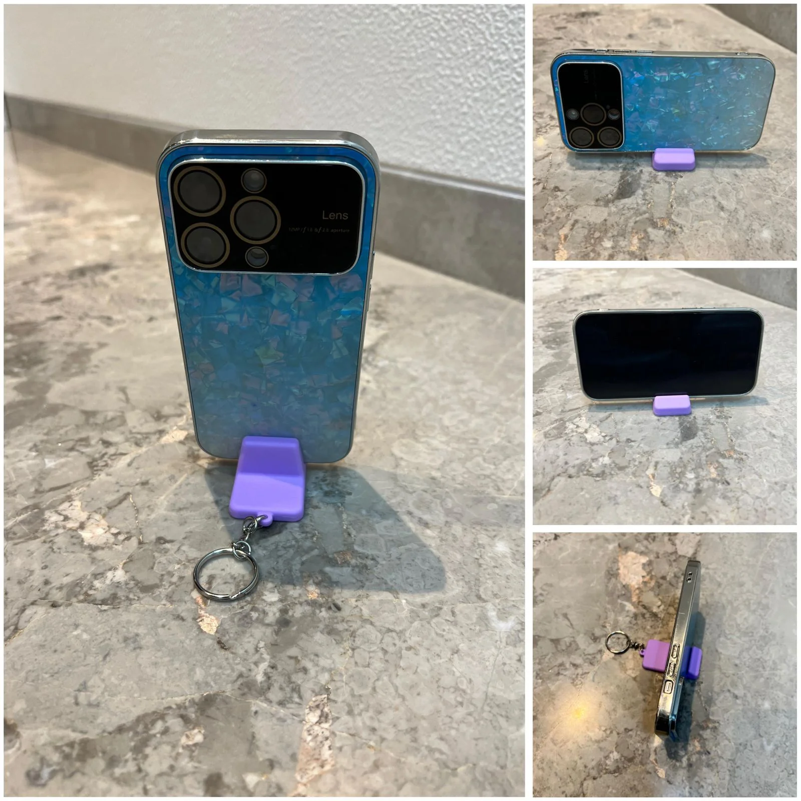 AM3666 Keychain Mini Stand Desk Phone Holder Stand - Image 3