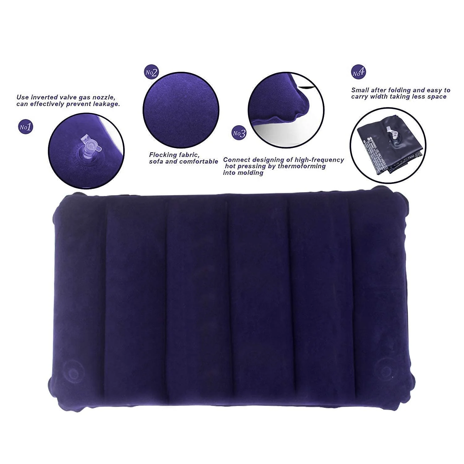 0510 Inflatable Travel Air Pillow - Image 7