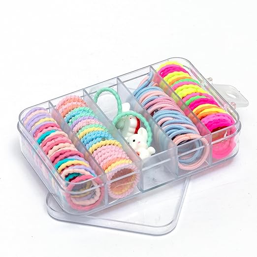 AM1003 1 Box, Cute Colorful Hair Tie Hair Accessories for Baby Girls & Little Girls - Image 7