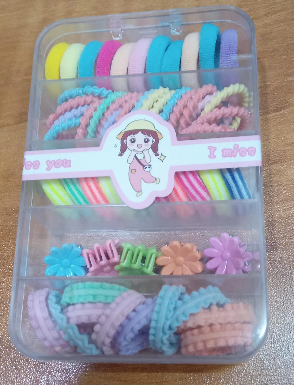 AM1003 1 Box, Cute Colorful Hair Tie Hair Accessories for Baby Girls & Little Girls - Image 9