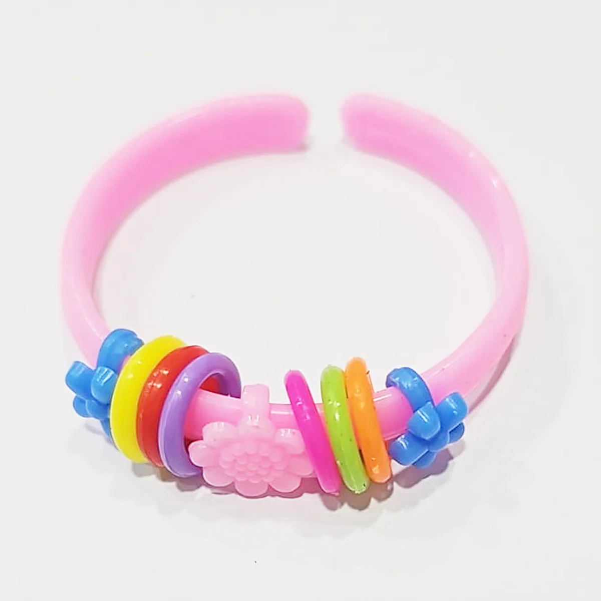 AM1037 Lovely Kids Hair Accessories Sets, Iron Plastic Snap Hair Clips and Bangles, with Girl Resin, Mixed Color - Image 5