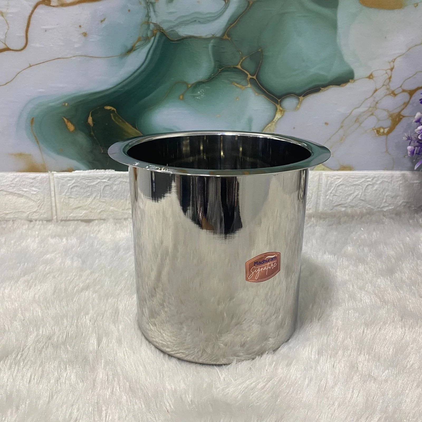 AM7590 Madhuram Signature 3000ml Stainless Steel Multipurpose Deep Boiler Container (17x15x15 cm) - Image 2