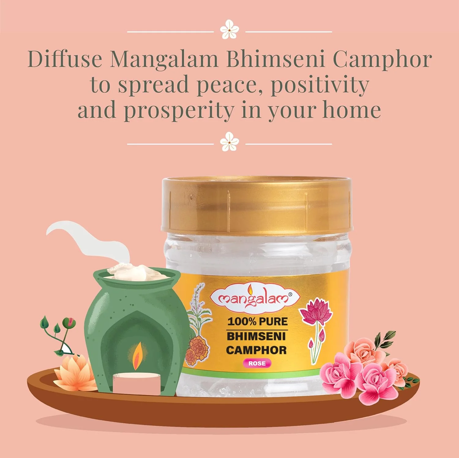 3859 Mangalam Bhimseni Camphor 50g Jar - Pack Of 1 - Image 8