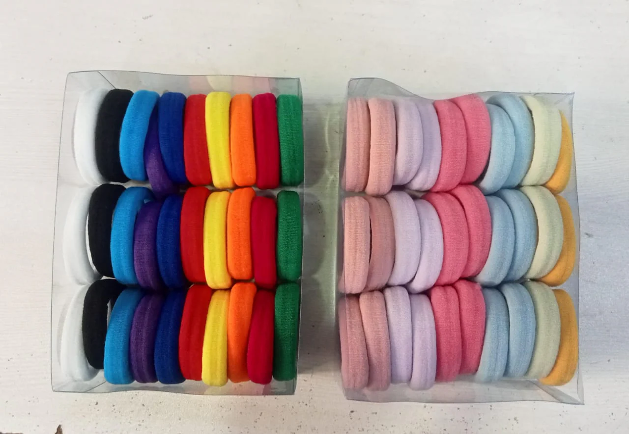 AM1130 Medium Hair Rubber Bands Elastic Hair Bands Multicolor 30Pcs - Image 4