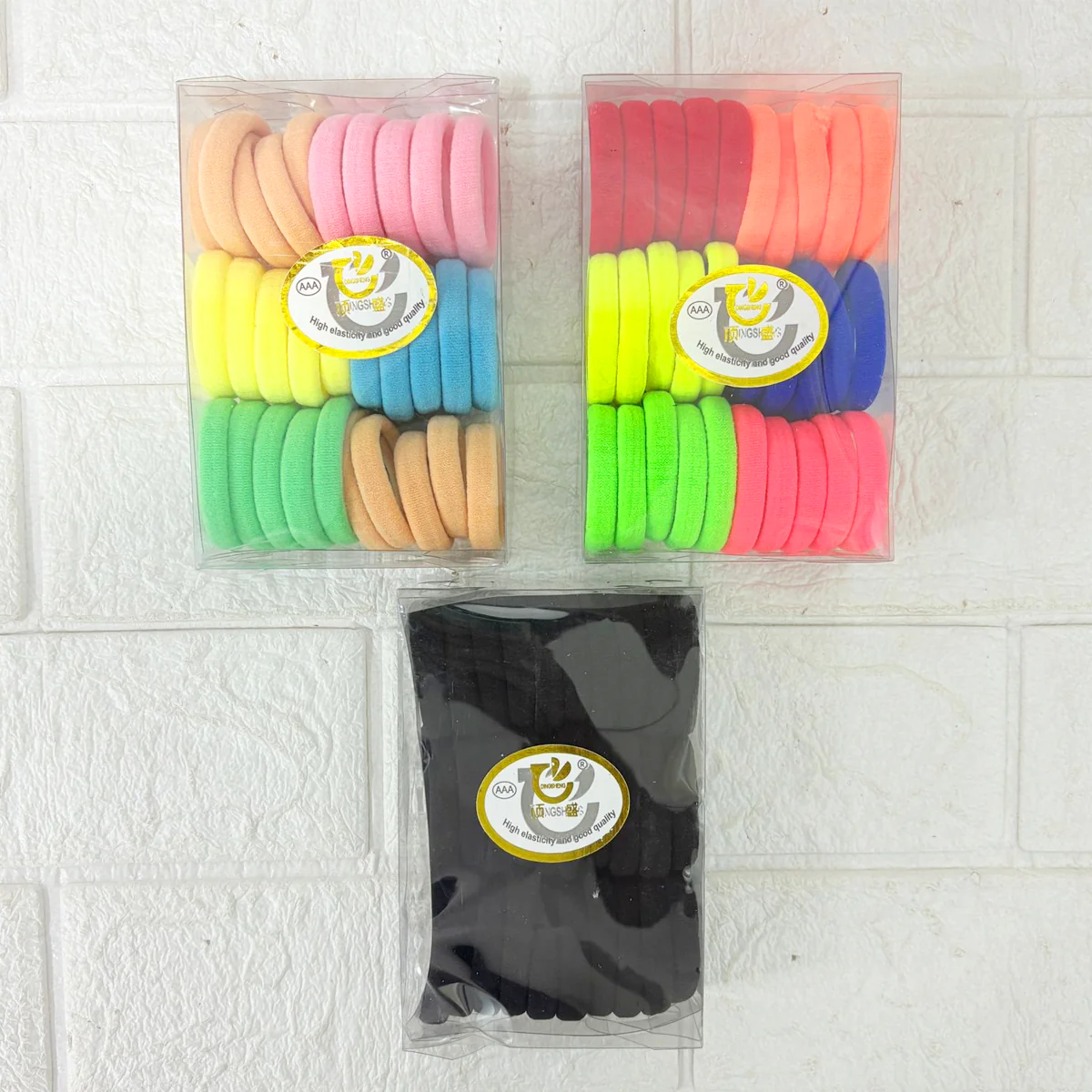 AM1130 Medium Hair Rubber Bands Elastic Hair Bands Multicolor 30Pcs - Image 5