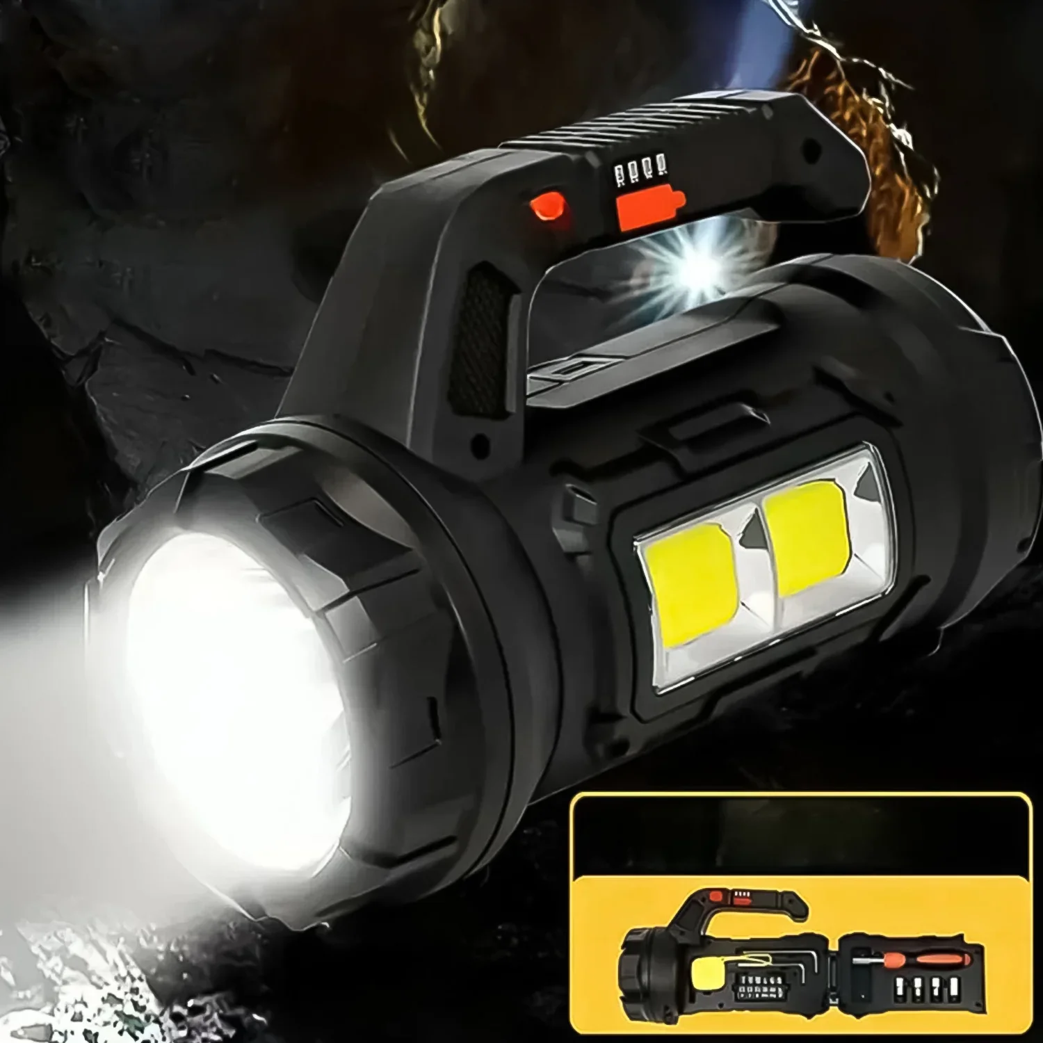 9546 Multi Functional SOS Light With Tool Box, Torchlight (18 W) - Image 4