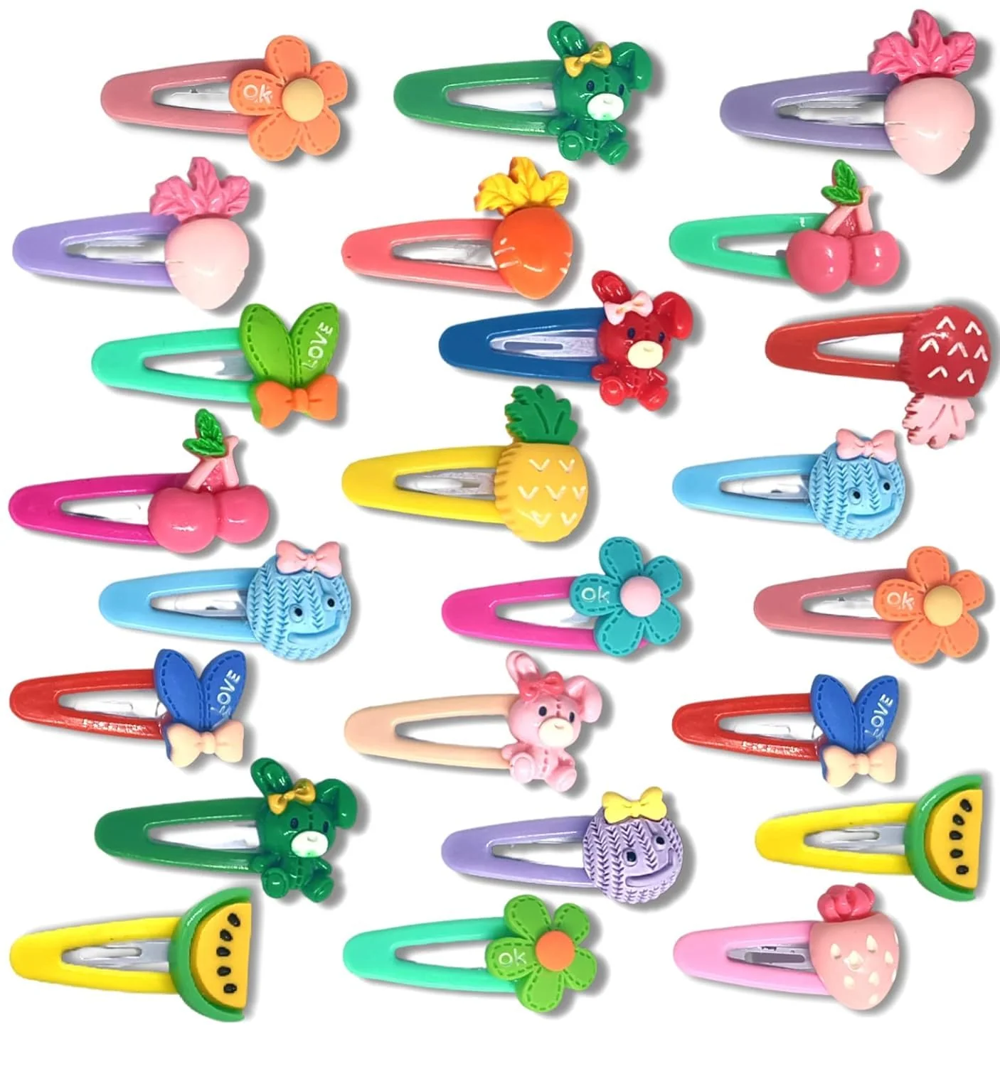 AM1005 Tic-Tac Hair Clip & Rubber Band For Baby Girls & Toddler (BABY RUBBER & CLIP) - Image 4