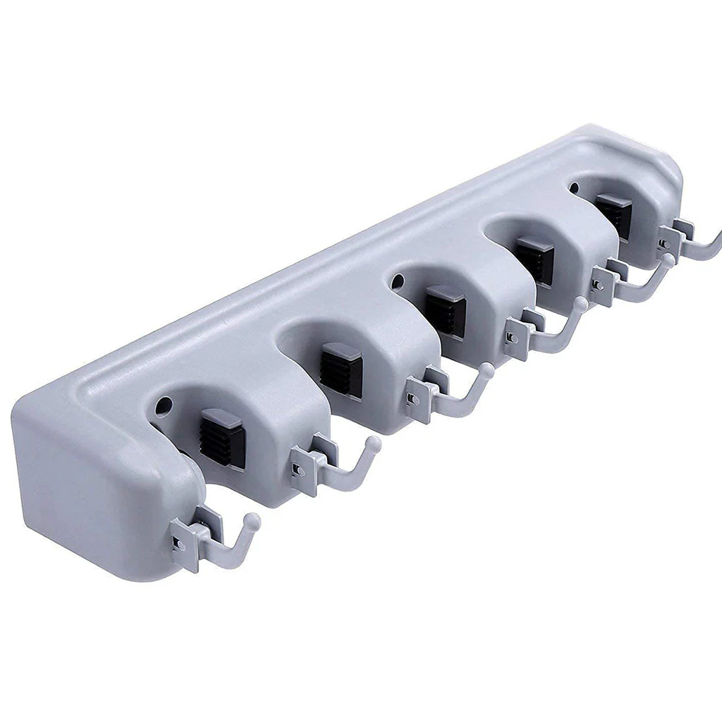 0199 5-Layer Multipurpose Wall Mounted Organizer Mop And Broom Holder - Image 10
