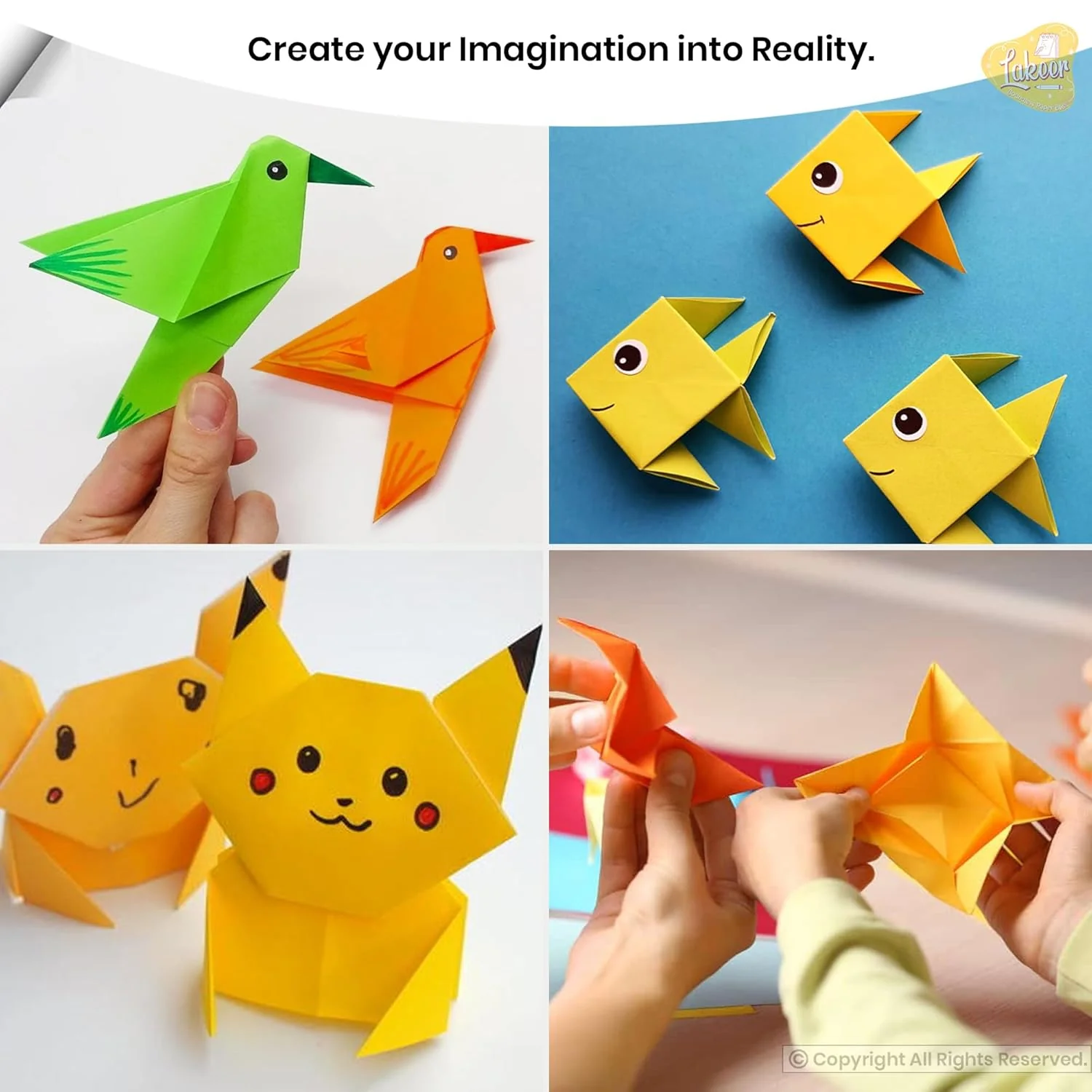 AM3889 Origami Color Paper (Pack of 20 Sheets) - Image 2