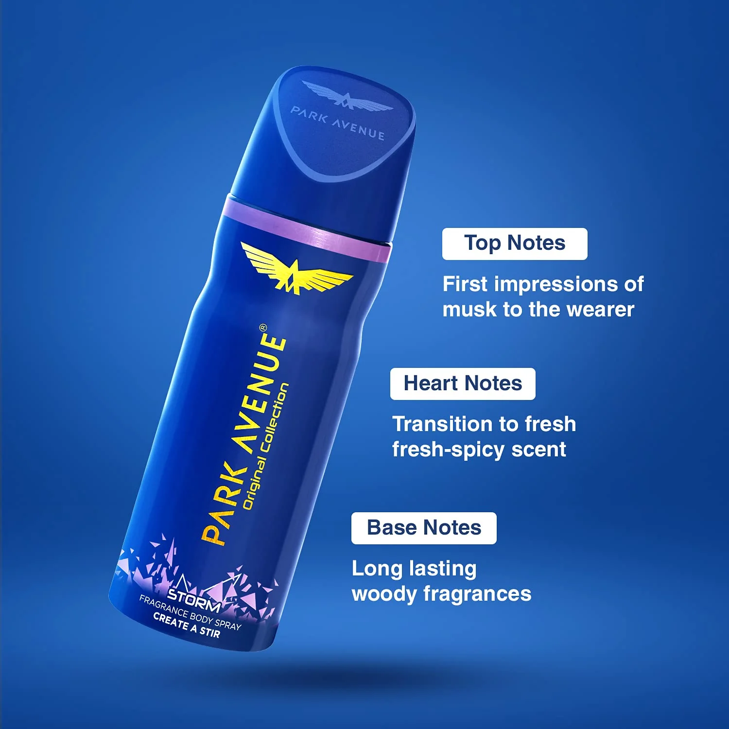 AM2193 Park Avenue Storm Deodorant Spray For Men,150ml - Image 4