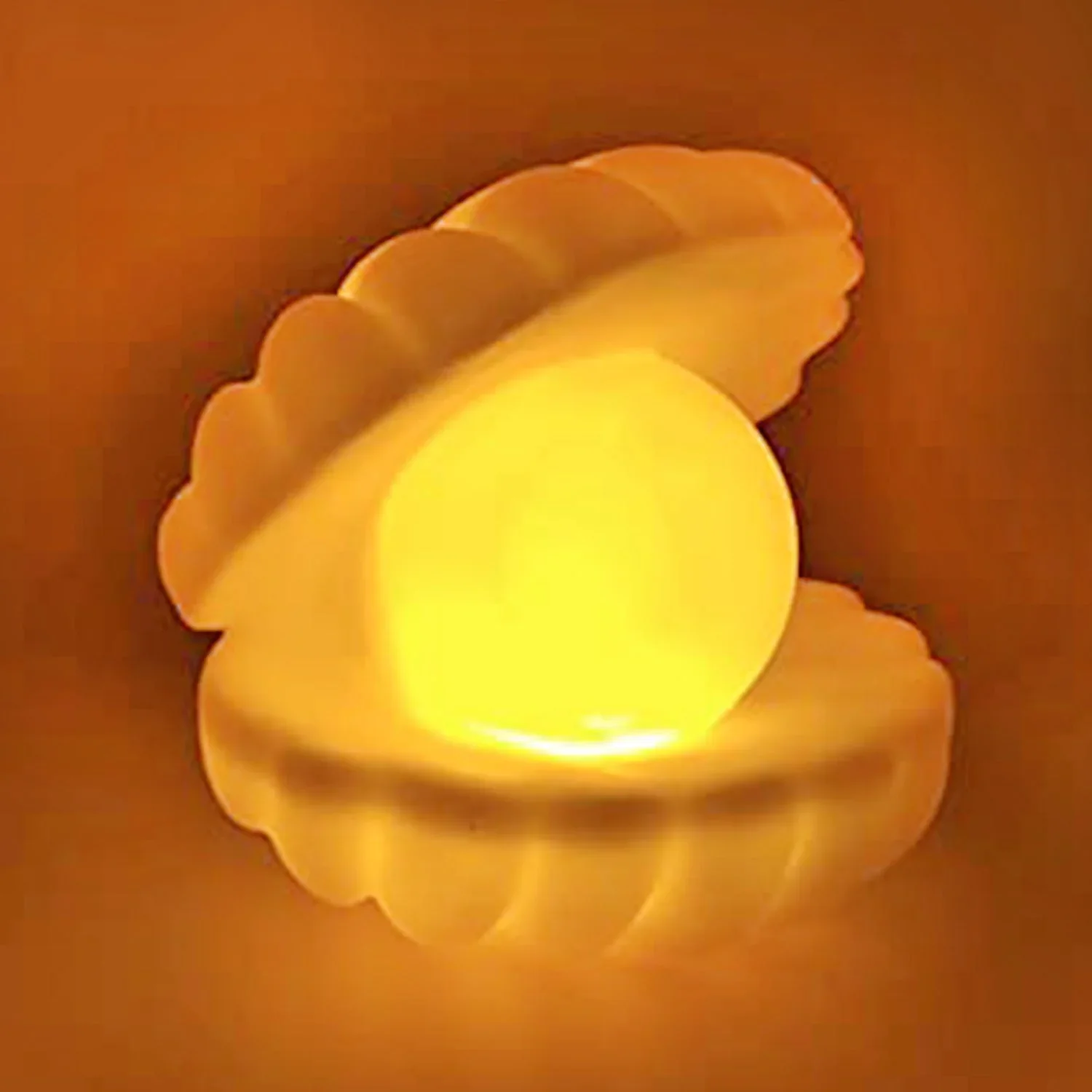 6621 PEARL SHELL NIGHT LAMP DECORATE DESK NIGHT LIGHTS FOR BEDROOM & HOME - Image 3