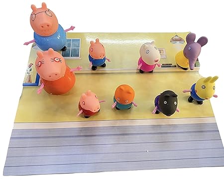 AM3441 Peppa Pig Family & Friends 6 Pcs Set Toy Best Gift for Kids - Image 2