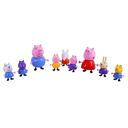 AM3441 Peppa Pig Family & Friends 6 Pcs Set Toy Best Gift for Kids - Image 3