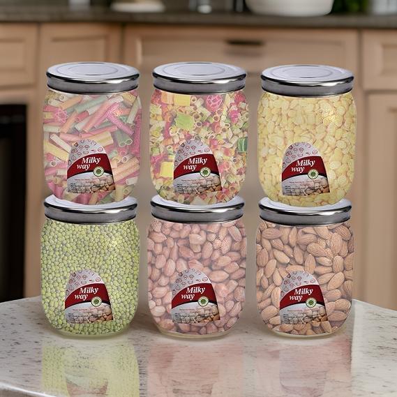 AM2534 Plastic Air Tight Round Milky Way Jar Storage Containers 5000ml 1 Pcs - Image 3