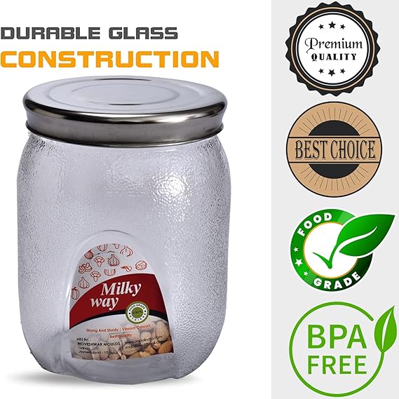 AM2534 Plastic Air Tight Round Milky Way Jar Storage Containers 5000ml 1 Pcs - Image 4