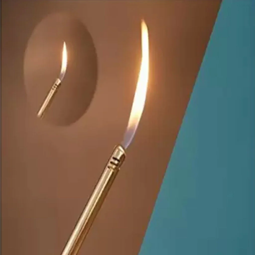 0154 Plastic Adjustable Flame & Gas refillable Lighter (Multicolour) - Image 4