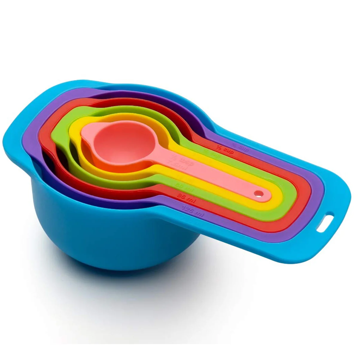 0811 Plastic Measuring Spoons for Kitchen (6 pack) - Image 5