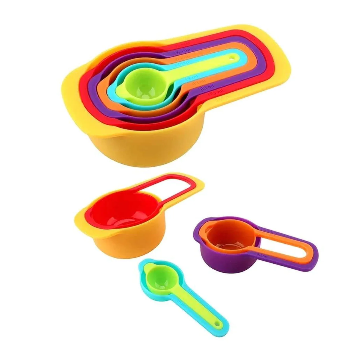0811 Plastic Measuring Spoons for Kitchen (6 pack) - Image 6