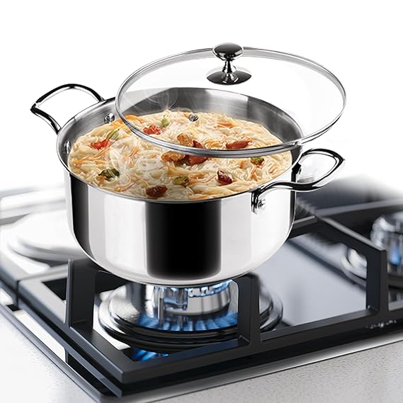 AM3913 PNB Kitchenmate Triply Cookpot with Glass Lid 24Cm - Image 3
