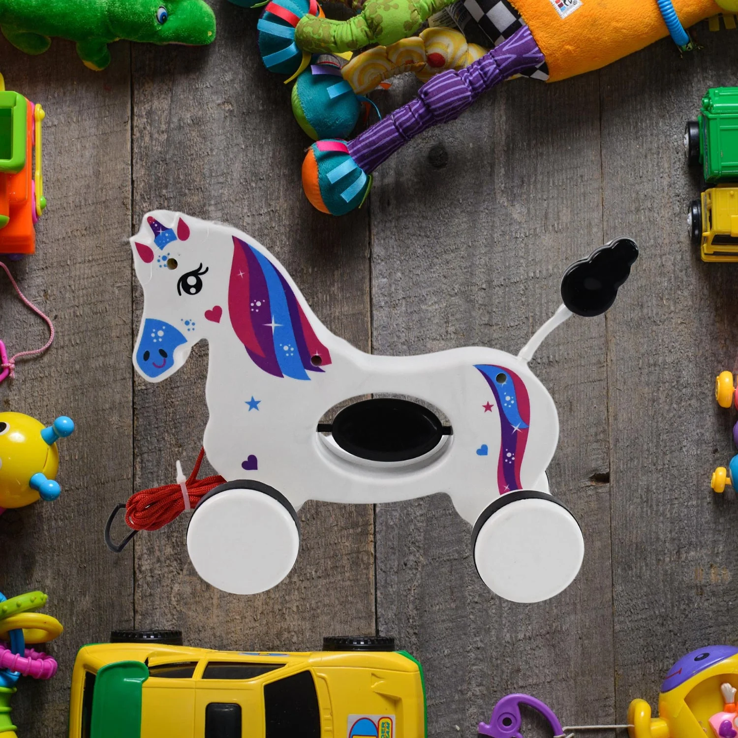 19014 Pull Along Toy Unicorn | Pull String Toys for Babies - Image 4
