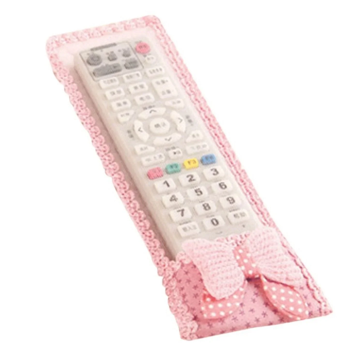 AM3616 Fancy Cartoon Bow Fabric Lace Remote Cover 3pcs set - Image 6