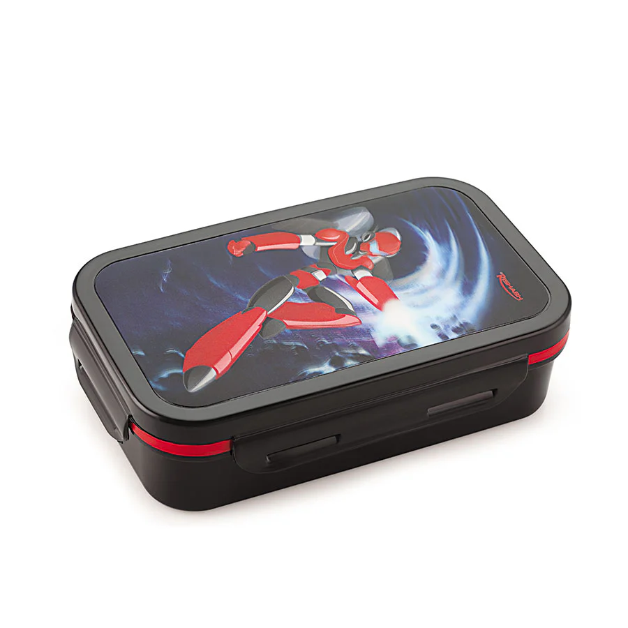 AM0640 Rishabh School Tiffin Inner Steel Plastic Insulated MUNCH MAGIC ROYAL - Image 3