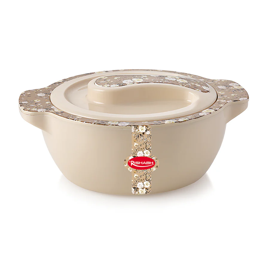 AM0644 Rishabh SIGMA FLORA 2500 Insulated Hot Pot - Insulated Casserole Food Warmer/Cooler - Printed - multi colour - Image 4