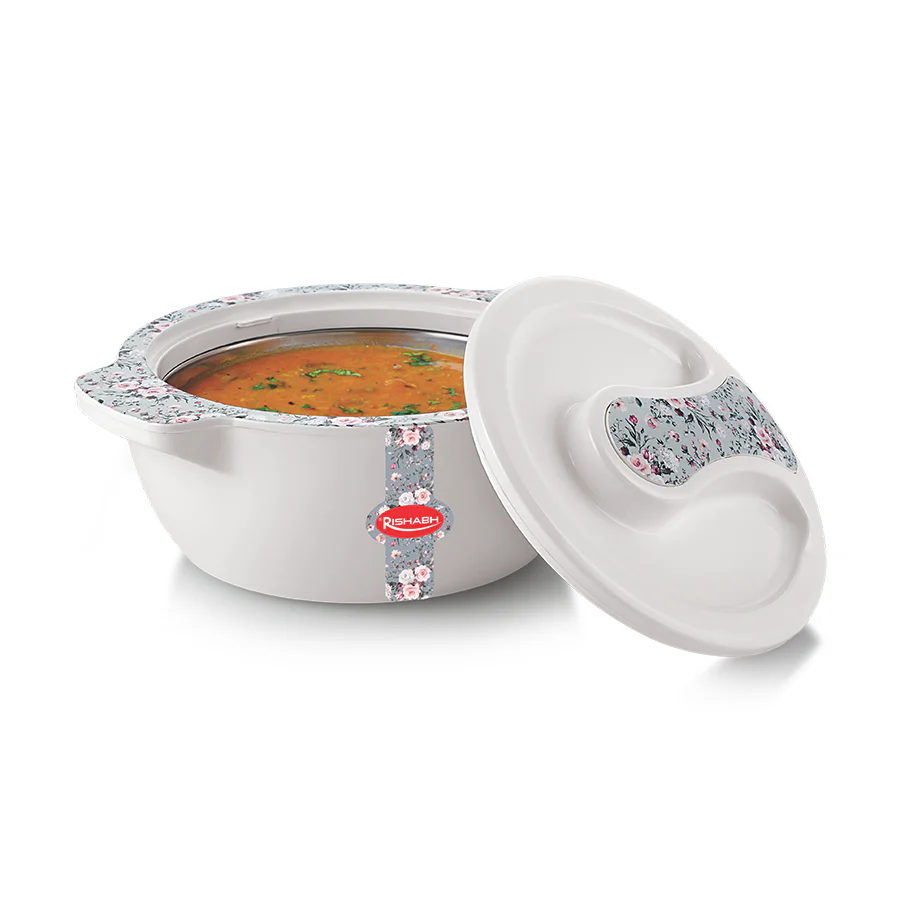 AM0644 Rishabh SIGMA FLORA 2500 Insulated Hot Pot - Insulated Casserole Food Warmer/Cooler - Printed - multi colour - Image 8