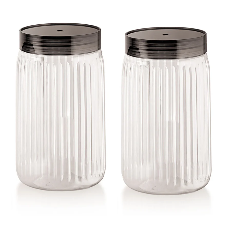 AM2810 Rishabh valentino 2200ml Pet Kitchen Storage Signature PET Container 2200ML (3PC SET) - Image 2