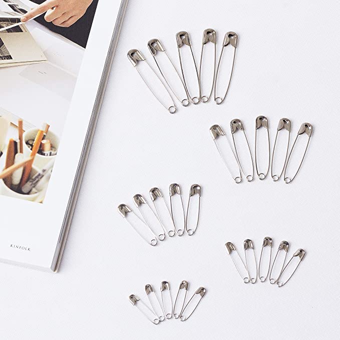 AM1036 Safety Pins Bulk for Clothes, Sewing (Silver) - Image 6